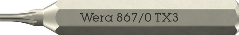 RUUVAUSKÄRKI WERA 867/0 MICRO BITS-KÄRKI TX 3