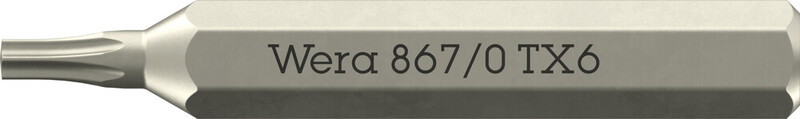 RUUVAUSKÄRKI WERA 867/0 MICRO BITS-KÄRKI TX 6