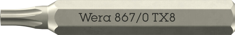 RUUVAUSKÄRKI WERA 867/0 MICRO BITS-KÄRKI TX 8