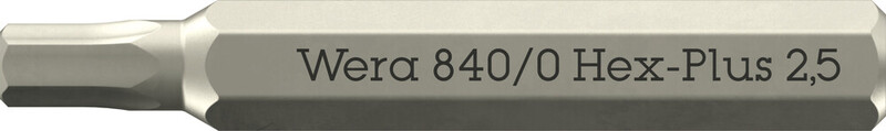 SKRUVNINGSSPETS WERA 840/0 MICRO BITS HEX 2,5