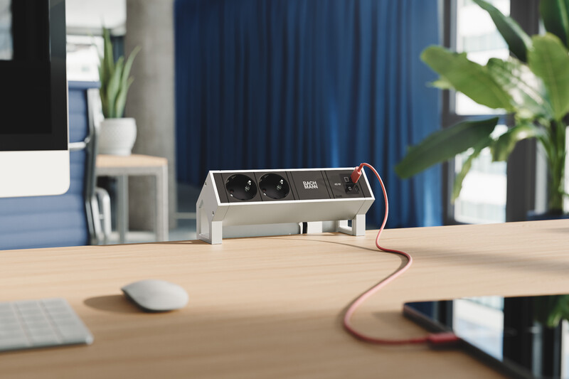 bachmann Socket-outlet panel desk2 2 x s-o usb c/c 45w white