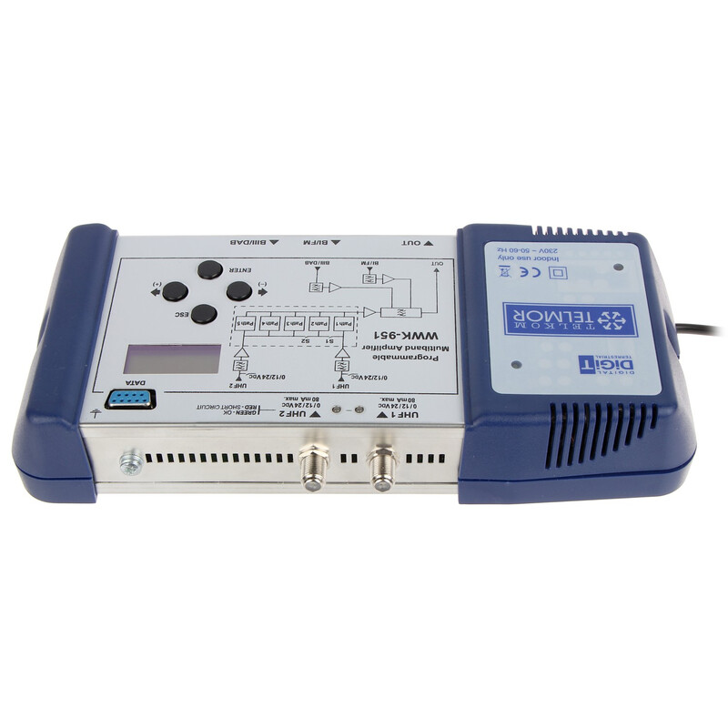 telmor Päävahvistin fm 21db/vhf 35db/uhf 45db