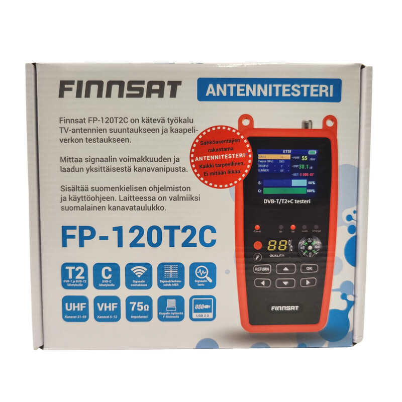 finnsat Measuring instrument dvb-t/t2+c probe 47-862mhz