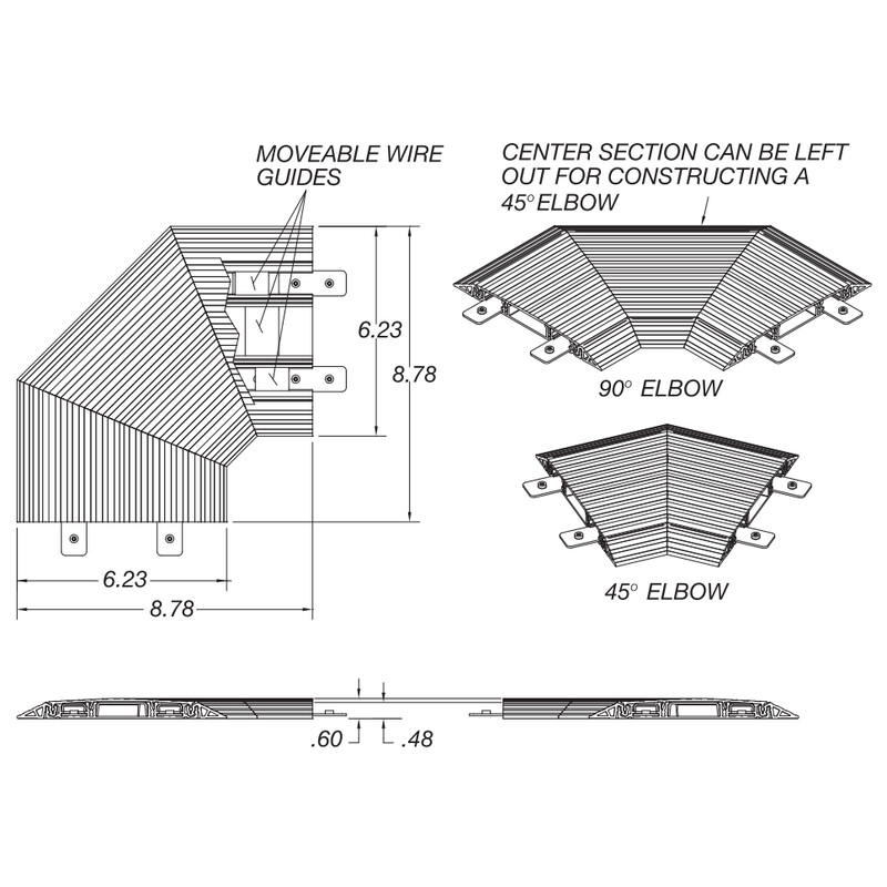 fsr Golvkanal 2-part tee, aluminum