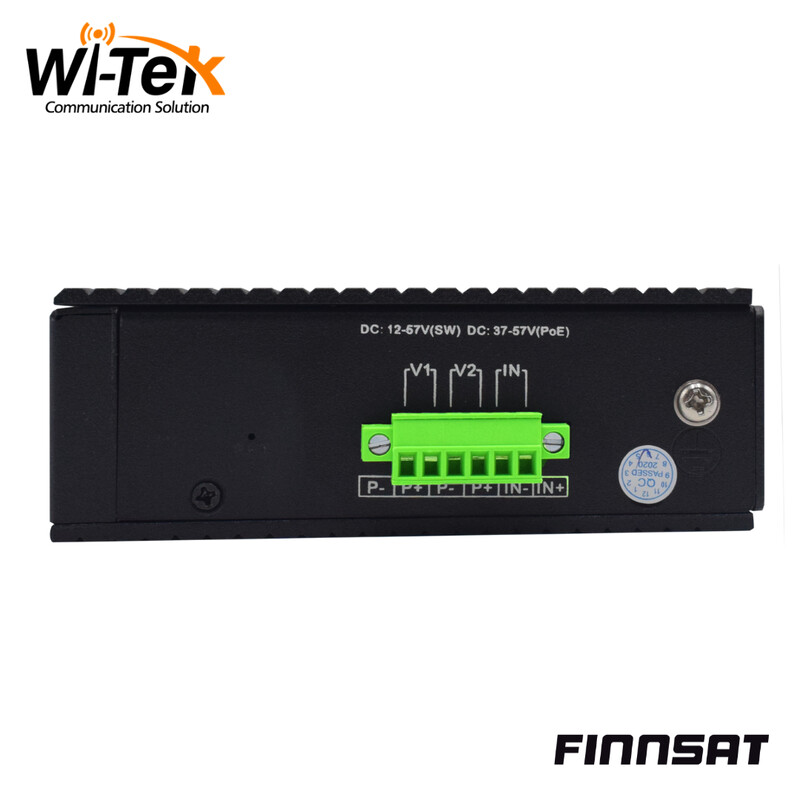wi-tek Ethernet kytkin finnsat 4ge(poe)+2sfp poe din