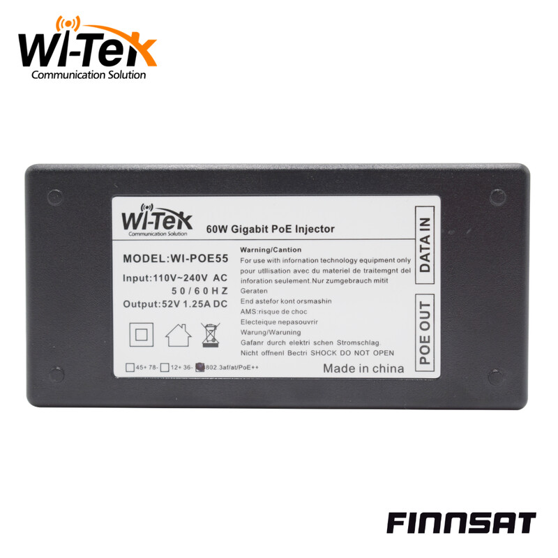 wi-tek Ethernet switch accessory 2ge 1000mbps poe injector