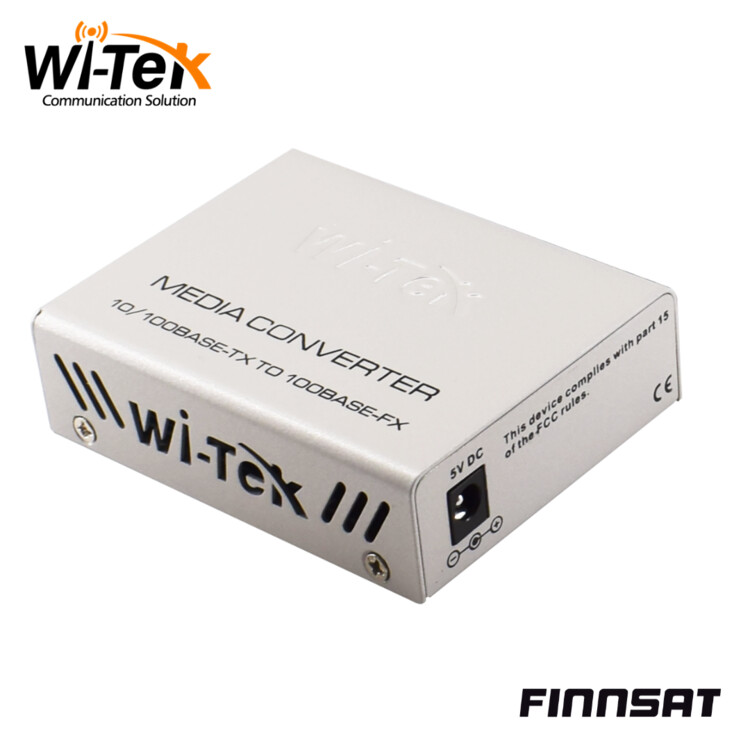 wi-tek Mediaconverter tx/rx 25km sc sm-rj45 100mb