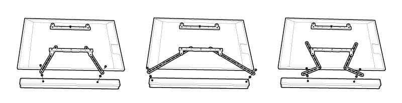 erard Högtalaretillbehör universal sound bar mount