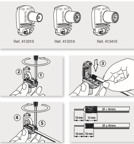 televes Connector set conn. set t413310 ja t413210