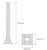 televes Support pipe t support 750mm x 200mm