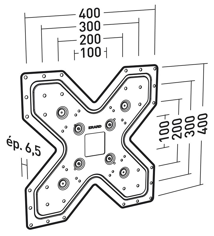 erard Av-apparat adaptor plate up to vesa400