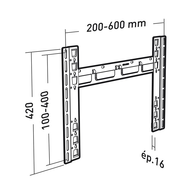 erard Wall bracket applik fixed 40-85in
