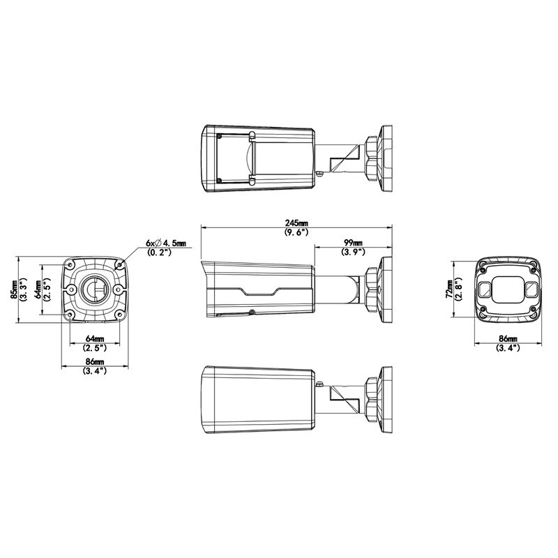 unv Kamera-ip finnsat 2mp ai bullet 2.7-13.5mm poe