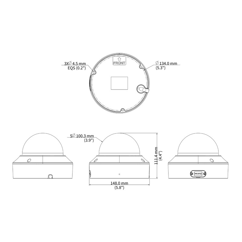 unv Kamera-ip finnsat 2mp ai dome 2.7-13.5mm poe