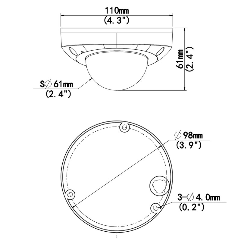 unv Kamera-ip 4mp minidome 2.8mm poe