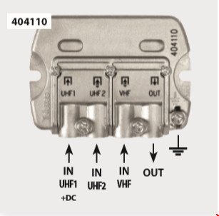 televes Mastfilter vhf/uhf dc/uhf