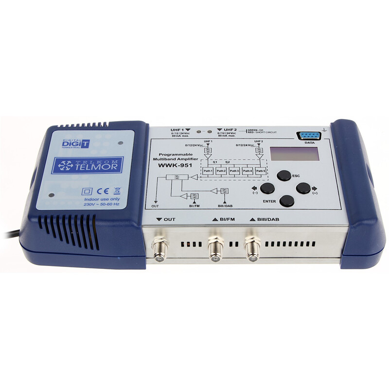 telmor Päävahvistin fm 21db/vhf 35db/uhf 45db