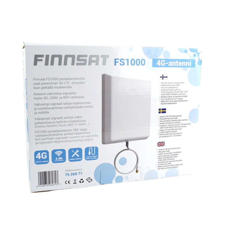 finnsat Antenn 3g/4g/gsm panel 6-9dbi