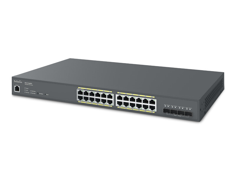 engenius Ethernet switch 24-port 4x10g sfp 410w poe 1ru