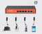 wi-tek Vastaanotin poe 802.3af/at 12v/1a