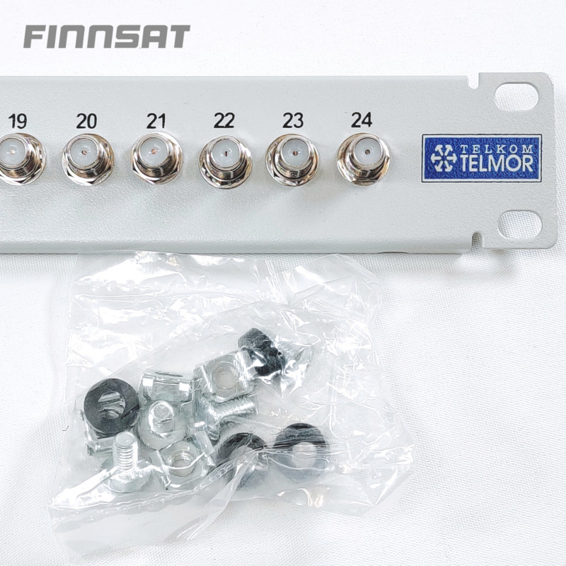 telmor Connector 19in 1ru panel w/ 24xff