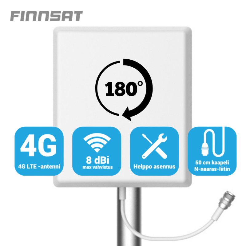 finnsat Antenna 3g/4g/gsm panel 6-9dbi 50cm nf