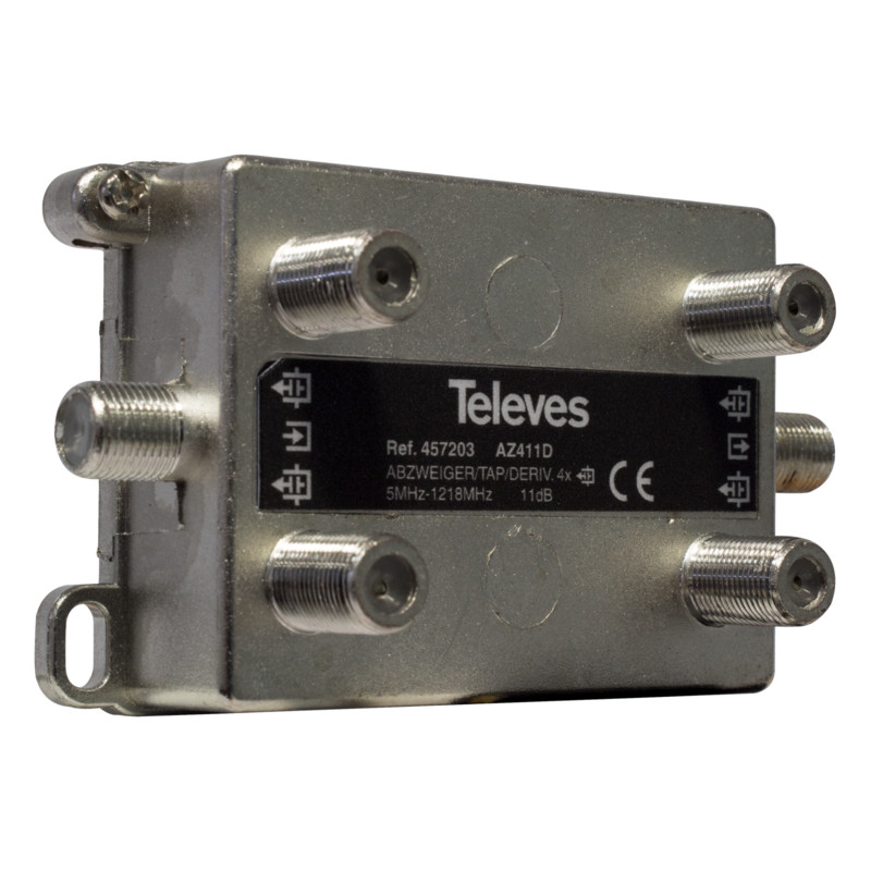 televes Haaroitin finnsat 5-1218mhz 4 x tap 11db i/o 4db