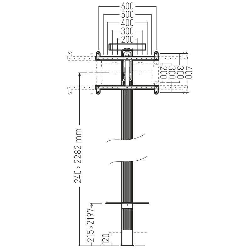 erard Wall bracket exostandpro all-in-one 40-85in