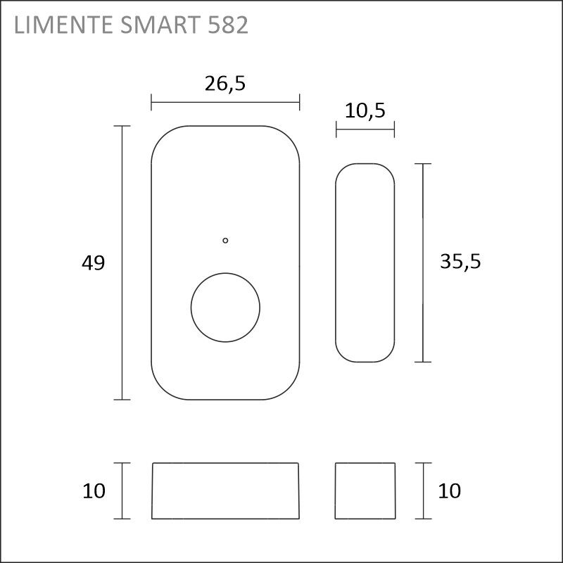 limente Magnetic switch smart 582 door sensor