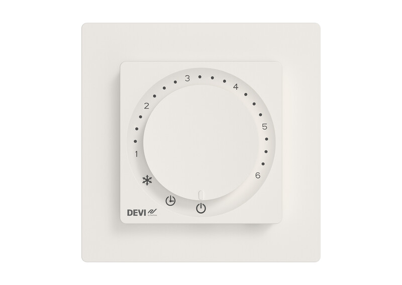 FLOOR HEATING THERMOSTAT DEVI DEVIREG BASIC POLAR WHITE