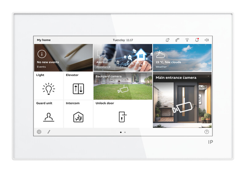abb smart buildings Touch screen abb-welcome ip 7 inch lan wifi whi