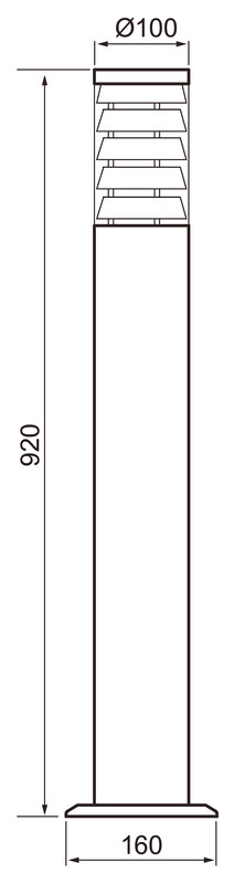 airam Pollarivalaisin park bollard ip44 e27 pcc rst h920