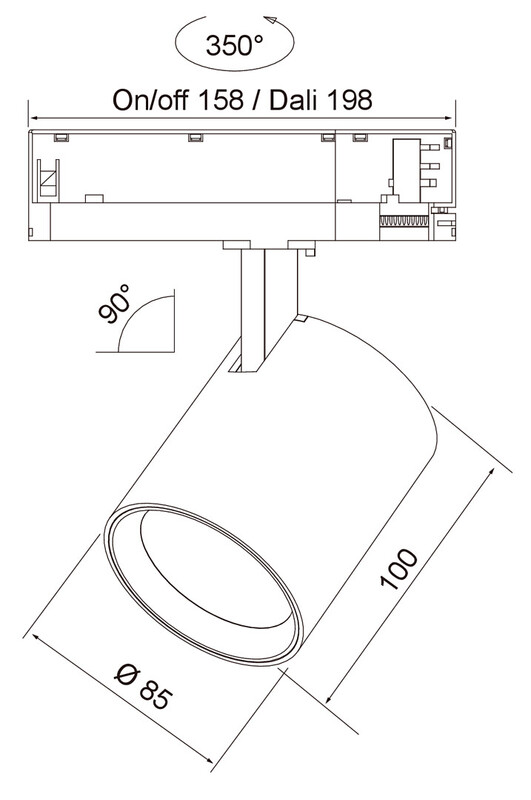 airam Kohdevalaisin direct m ip20 2500lm 930 36d da2 wh