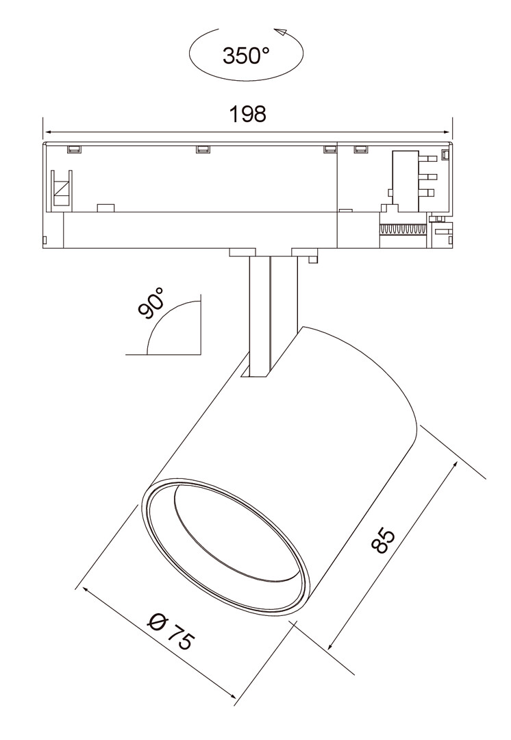 airam Spotlight direct s ip20 1700lm 930 36d da2 wh