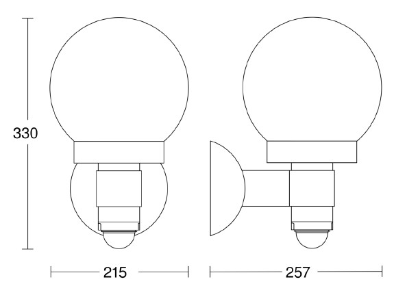 steinel Sensor luminaire l115s sensor light white