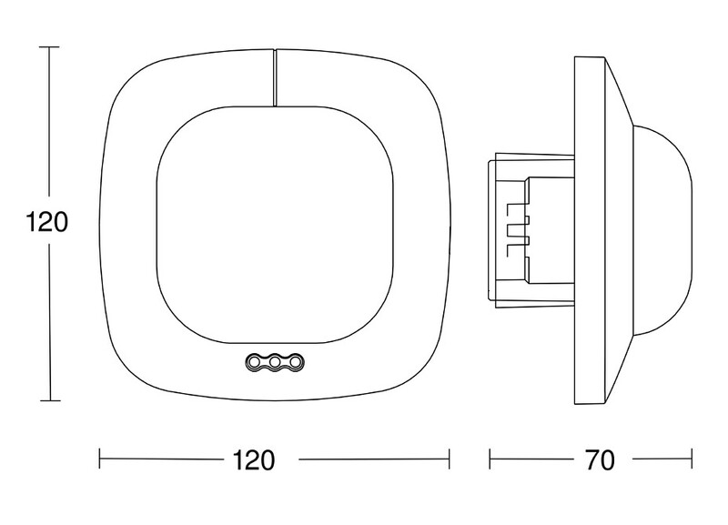 steinel Läsnäolotunnistin steinel ir quattro hd com1 up ip20 mus
