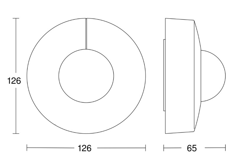steinel Motion detector knx is 3360 knx round ap bl