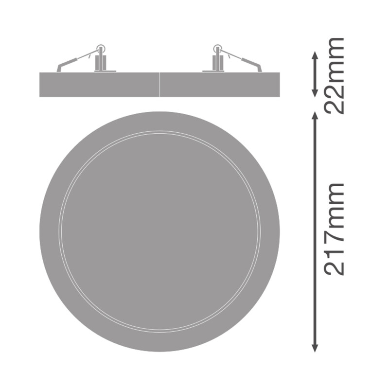 ledvance Alasvalo dl univ d200 18w cct ml