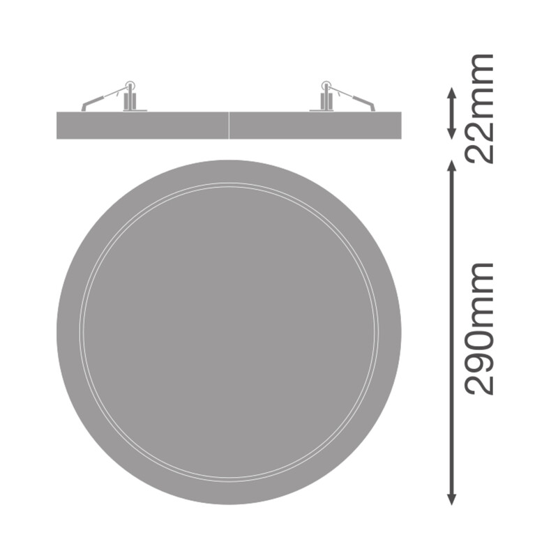 ledvance Downlight dl univ d300 23w cct ml