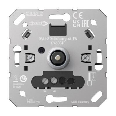 ensto Dimmer light con ensto intro dali rotary dimmer tw, white