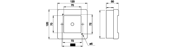 gewiss Mounting enclosure gewiss gw42201 ip55 fire alarm button