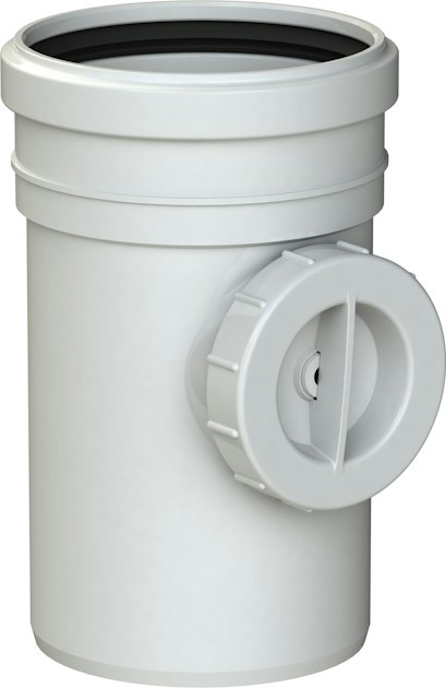 UPONOR DECIBEL ACCESS PIPE 160 PP | Sound absorbing plastic sewage ...