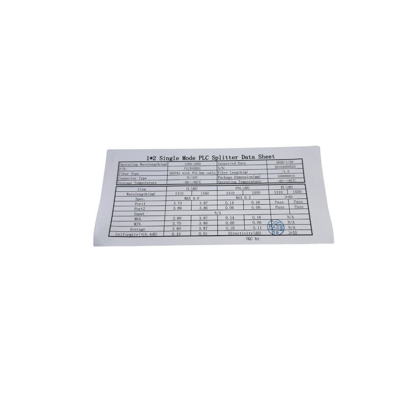 televes Optical splitter plc 1/2 sc/apc, 3,7db max, abs