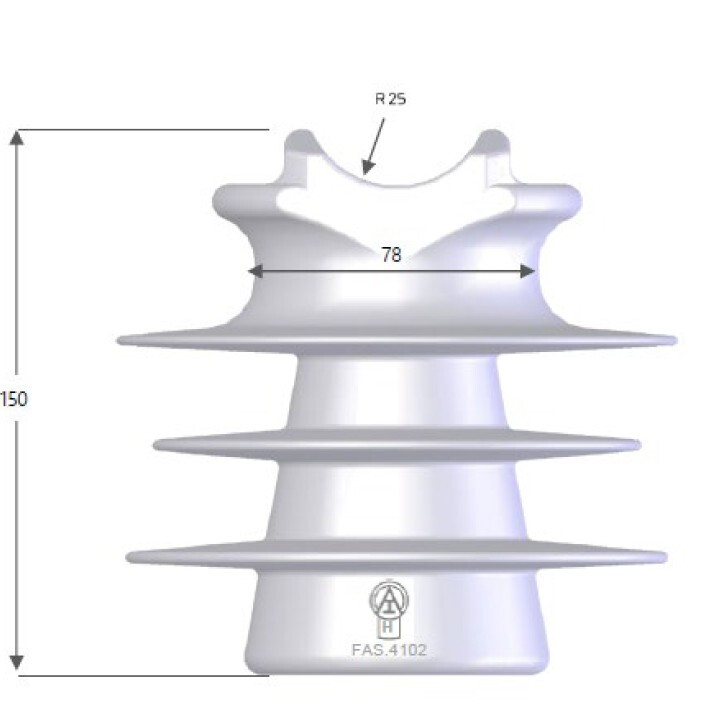 eurolaite Isolator fas.410f 20 kv tappieristin