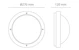 sg armaturen Wall/ceiling lamp out primo 1100 11,5w 3k sen bl