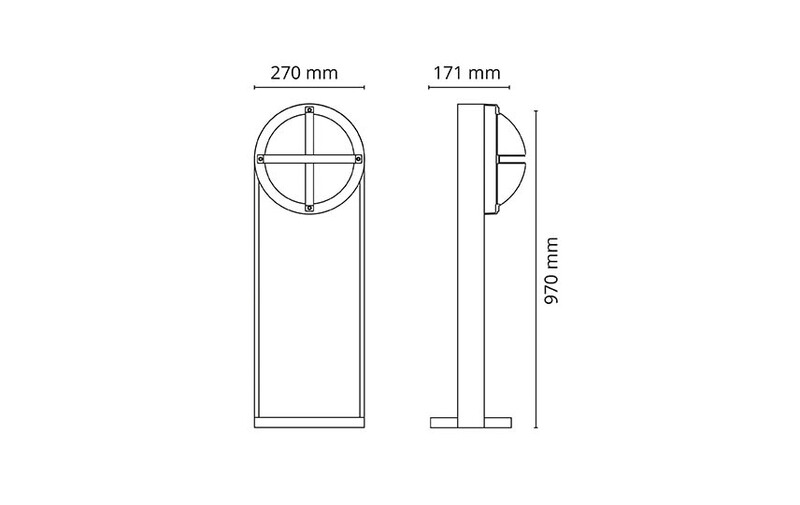 sg armaturen Mechanical accessory bollard solo bl