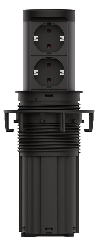 bachmann Socket-outlet elevator 2 x schuko black