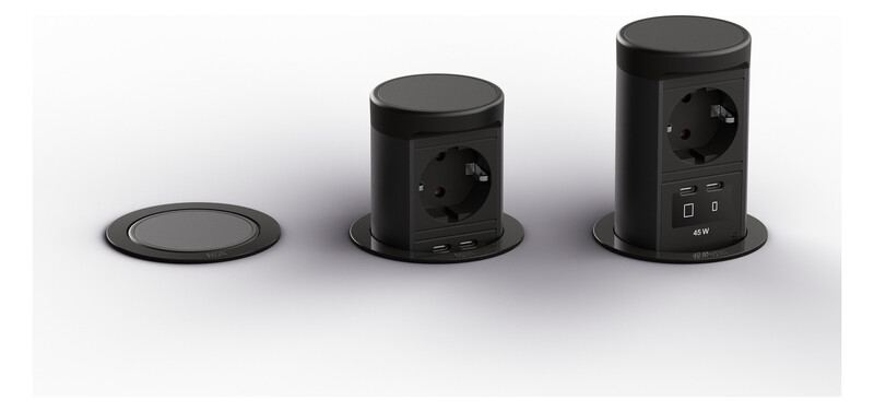 bachmann Socket-outlet elevator 1 so 2 x usb-c 45w