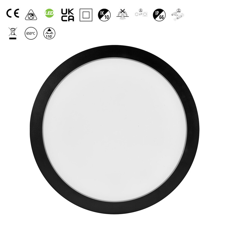 sylvania Wall/ceiling luminaire novella ip66 300 1025-2750lm 3/4k bl