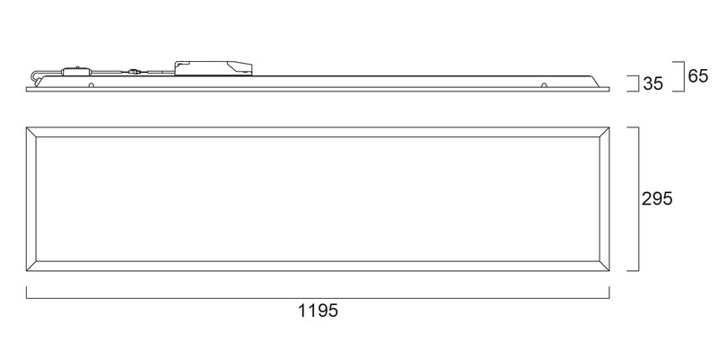 sylvania Modularmatur start panel 1200 4600lm 830/840 ugr19 dali